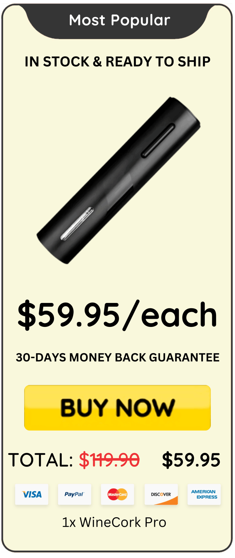 WineCork Pro Price